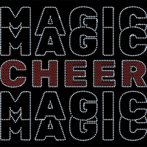 Marblehead Bling Stacked Cheer T-Shirt