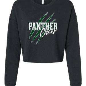 Panther Cheer Cropped Crewneck