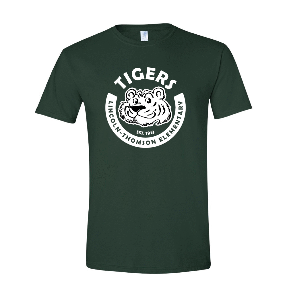 T-Shirt - Lincoln-Thomson Tigers Circle – Outline - Image 2