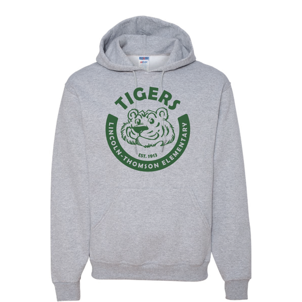 Hoodie - Lincoln-Thomson Tigers Circle – Outline