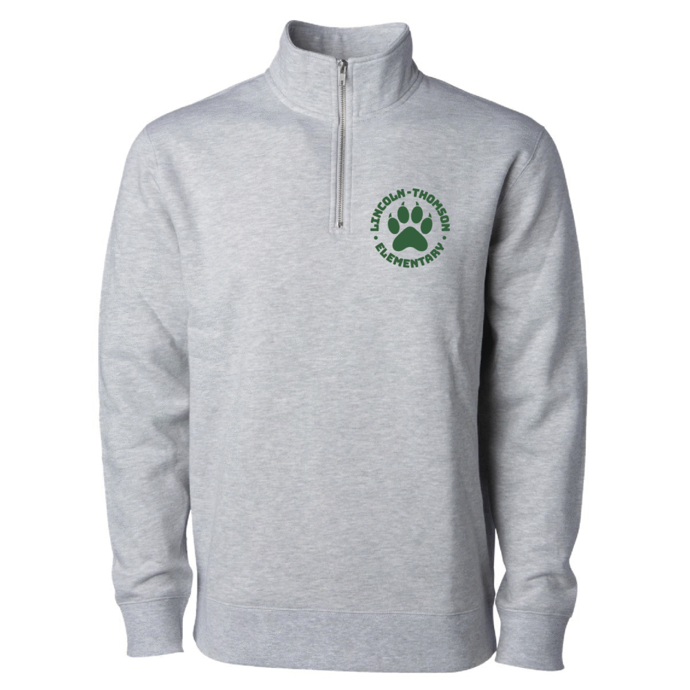 Unisex Quarter Zip - Embroidered Lincoln-Thomson Paw