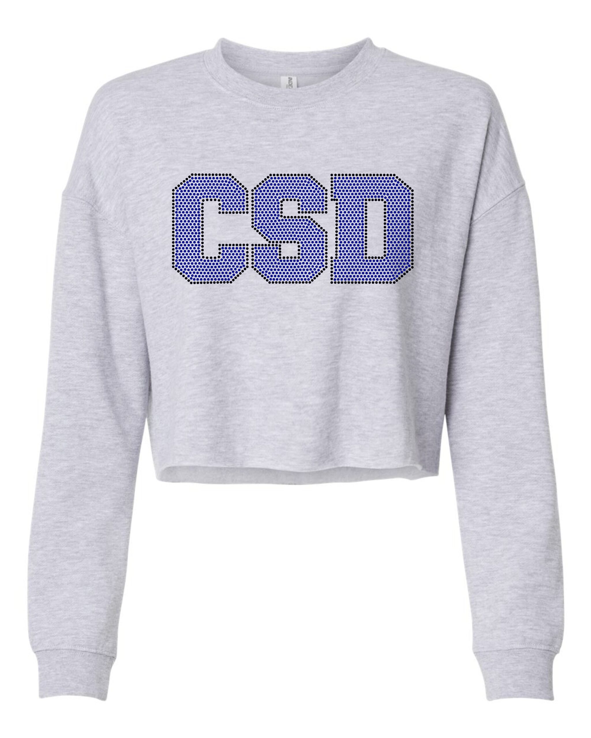 CSD Spangle Cropped Crewneck